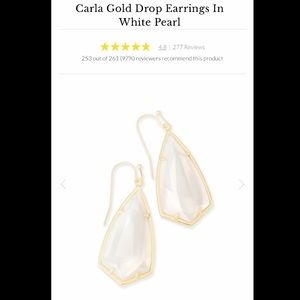 Kendra Scott Carla Gold drop earrings
